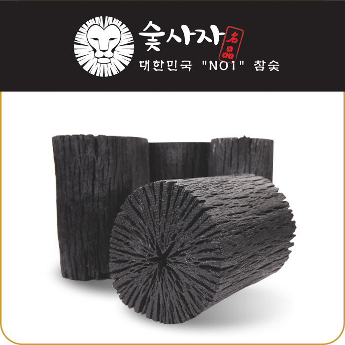 공기정화용/가습용 숯사자 참숯 백탄 12cm 
